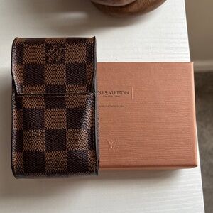 Louis Vuitton Brown Checkered lipstick holder/cigarette holder